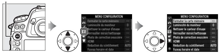 NIKON D4S - Menu Configuration: configuration de l'appareil photo - 1