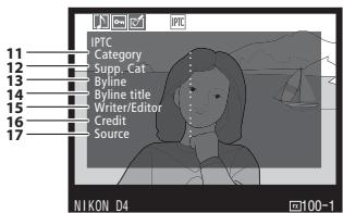 NIKON D4S - Pre-reglage IPTC (354) - 2