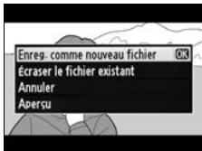 NIKON D4S - Enregister la copie. - 2