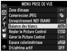 NIKON D4S - Menu Prise de vue - 1