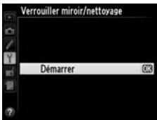 NIKON D4S - Sélectionner Verrouiller miroir/ nettoyage. - 2