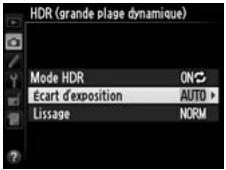 NIKON D4S - Choisir l'écart d'exposition. - 2