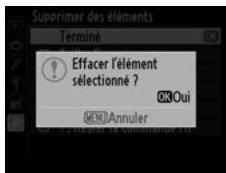 NIKON D4S - Supprimer les éléments selectionnés. - 2