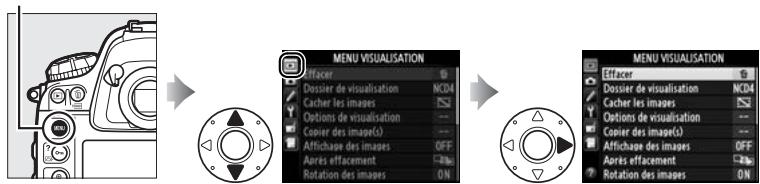 NIKON D4S - - Menu Visualisation: gestion des images - 1