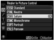 NIKON D4S - Sélectionner un Picture Control. - 2
