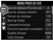 NIKON D4S - Commande MENU - 3