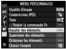 NIKON D4S - Sélectionner Ajouter des éléments. - 2