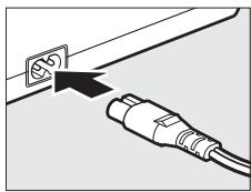 NIKON D4S - Brancher le chargeur. - 1
