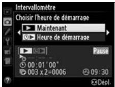 NIKON D4S - Choisir une nouvelle heures de démarrage. - 2