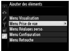 NIKON D4S - Sélectionner un menu. - 2