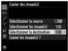 NIKON D4S - Choisir Sélectionner la destination. - 2