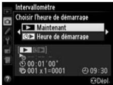 NIKON D4S - Choisir une heures de démarrage. - 2