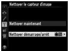 NIKON D4S - Sélectionner Nettoyer démarrage/arrêt. - 2