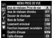 NIKON D4S - Commande MENU - 5