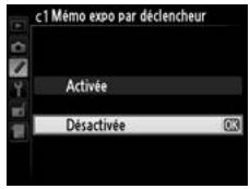 NIKON D4S - c1: Mémo expo par déclencheur - 1