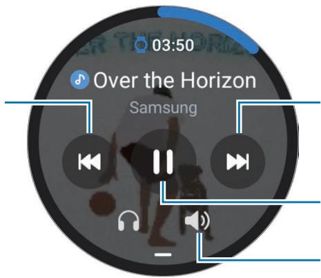 SAMSUNG GW4 - Contrôler le lecteur de musique - 1
