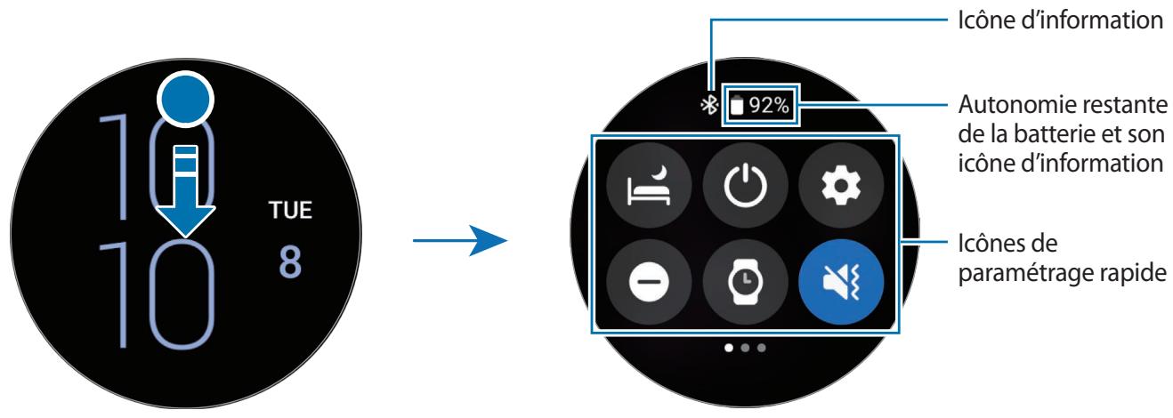 SAMSUNG GW4 - Volet des raccourcis - 1