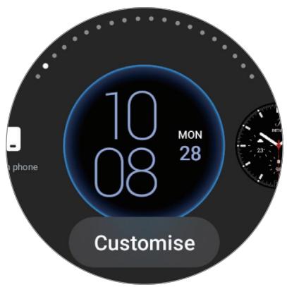 SAMSUNG GW4 - Modifier l'écran Horloge - 2