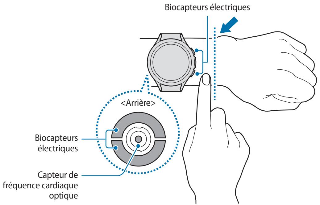 SAMSUNG GW4 - Comment porter la Watch pour obtenir des mesures précises - 1