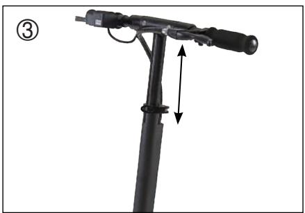 WIIZZEE WS7Z MAX - - Réglage de la hauteur du guidon - 3