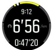 SUUNTO 3 MOSSGREY - Utilisation des zones d'allure pendant l'exercice - 1