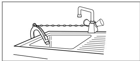 LG-GOLDSTAR WD-14318FDK - ■ Installation du tuyau de vidange - 2