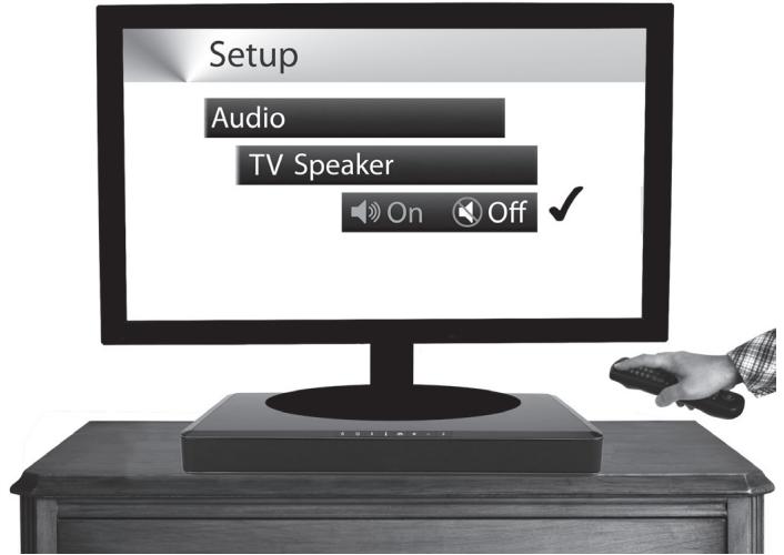 DENON DHTT100 BKE2 - Désactiver les enceintes de votre télévision - 1