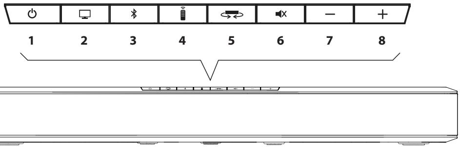 DENON DHTT100 BKE2 - Commandes du panneau avant - 1