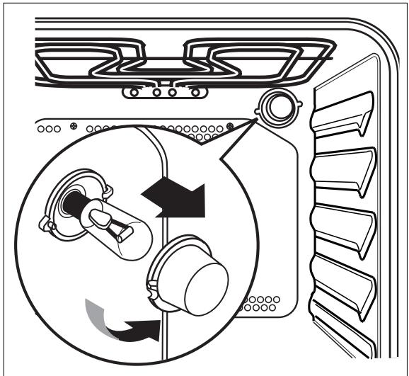 ARTHUR MARTIN M 6844 CPW - Remplacement de la lampe du four - 2