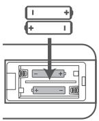HISENSE U5120GW - Remplacer les piles de la télécommande - 2