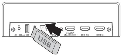 HISENSE U5120GW - Pripojte USB zařizení. - 1