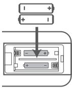 HISENSE U5120GW - Batterien der Fernbedienung austauschen - 2