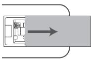 HISENSE U5120GW - Remplacer les piles de la télécommande - 1