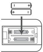 HISENSE U5120GW - Sostituire la batteria del telecomando - 2