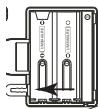 THOMSON RR520CDARGENT - Mise en place des piles - 1