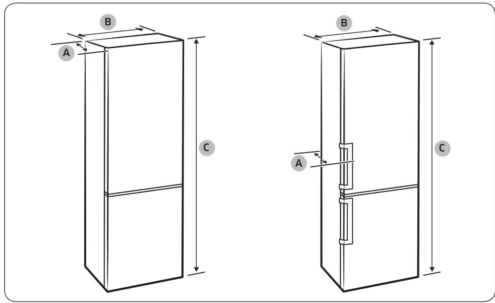 SAMSUNG RB38A7CGTS9 - Dégagement - 1
