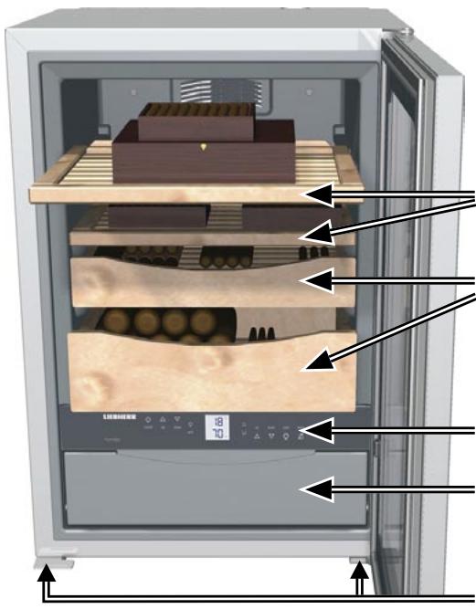 LIEBHERR ZKES453 - Description de l'appareil et de ses aménagements - 1