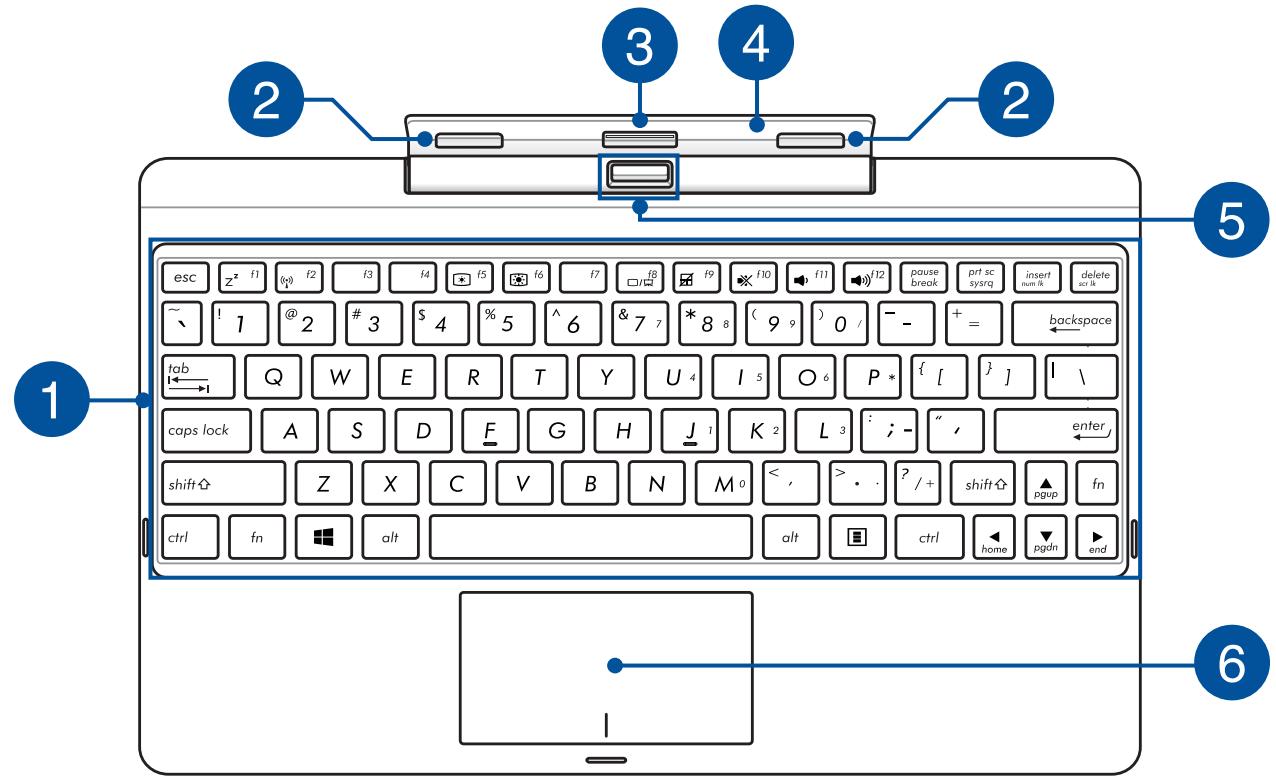 ASUS 1100 AF-BING-DK034B - Caracteristiques du dock clavier - 1