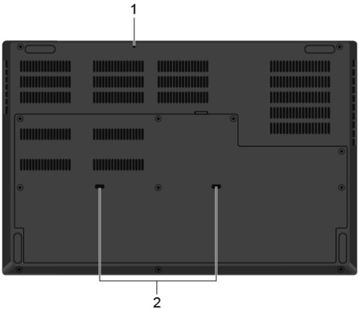 LENOVO P73 - Vue de dessous - 1
