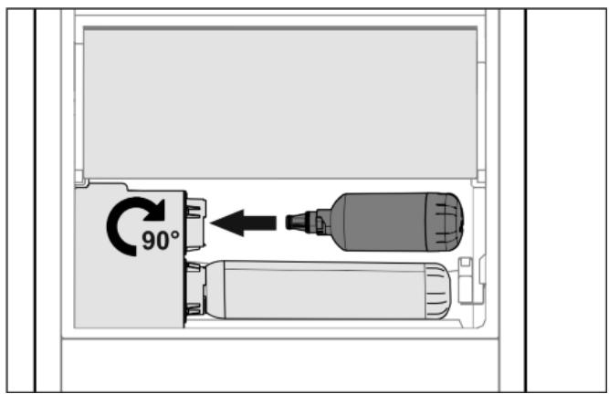 LIEBHERR ICBB5152-20 - Insérer le filtré à eau - 1
