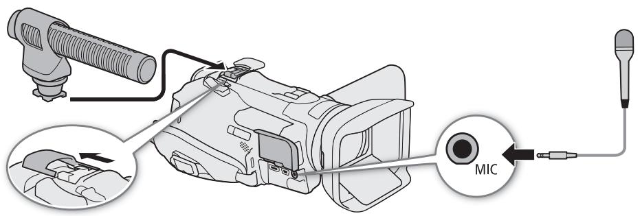 CANON LEGRIA GX10 - Utilisation d'un microphone externe - 1