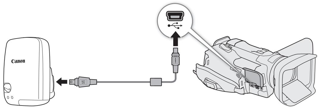CANON LEGRIA GX10 - Connexion du récepteur GPS - 1