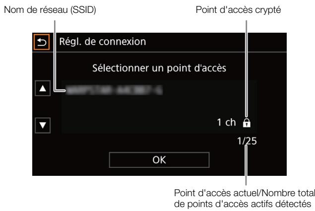 CANON LEGRIA GX10 - Recherche de points d'accès - 1
