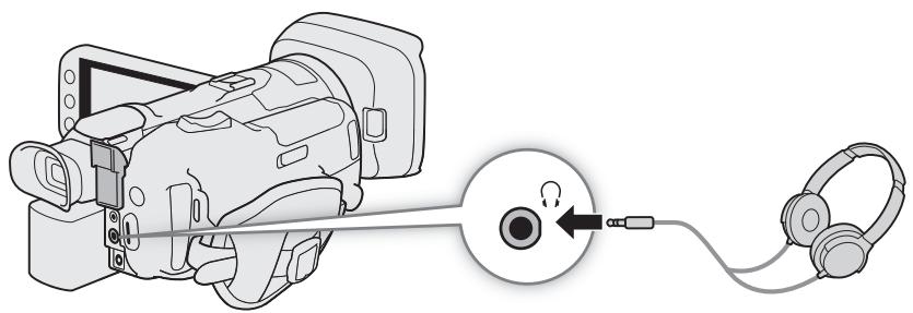 CANON LEGRIA GX10 - Utilisation d'un casque d'écoute - 1