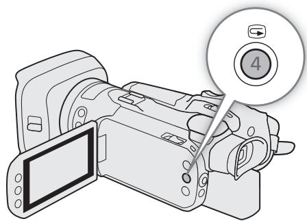 CANON LEGRIA GX10 - Contrôle du dernier clip enregistré - 1
