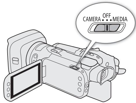 CANON LEGRIA GX10 - Mise hors/sous tension du caméscope - 3