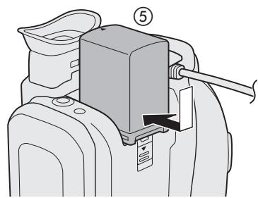 CANON LEGRIA GX10 - Charge de la batterie d'alimentation - 2