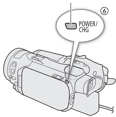 CANON LEGRIA GX10 - Charge de la batterie d'alimentation - 3