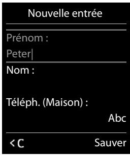 GIGASET CL660A DUO ANTHRACITE - Saisie des lettres/caractères - 1