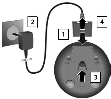 GIGASET CL660A DUO ANTHRACITE - Raccordement du chargeur - 1